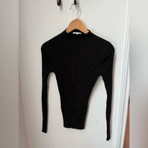 Topshop Black Cowl Neck Sweater